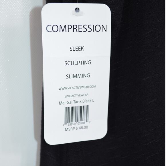 Vie Active Mal Gal Tank – Black L NWT Performance Style - Picture 4 of 6